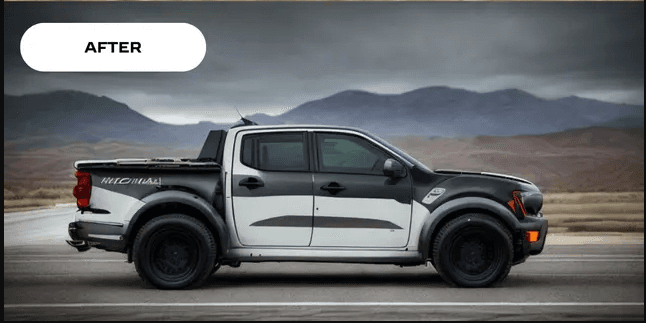 EditPaw's AI Car Wrap Design Preview