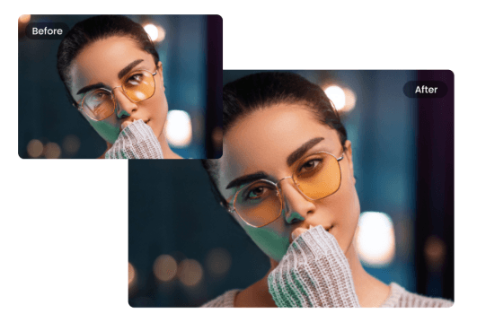 Clear Your Headshots – Free AI Glasses Glare Fix Tool